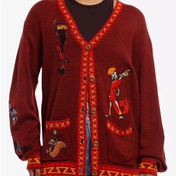 Disney The Emperor's New Groove Character Cardigan Hot Topic‎ - Picture 2 of 5